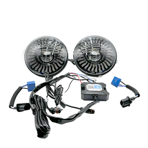 ไฟหน้าโปรเจคเตอร์กระจกสีดำ ADT รุ่น Black Housing ขนาด 7 นิ้ว พร้อมเลนส์ LED 3 มิติ RGB-W  แบบวงแหวนหมุนได้ - Product Image 2