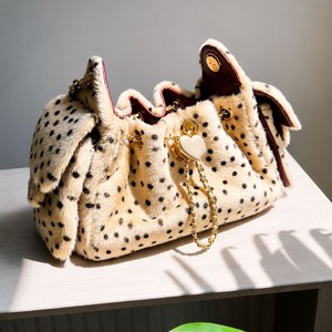 Nouvelle Collection Automne/Hiver 2026 – Sac Seau Doux et Moelleux à Imprimé Léopard avec Chaîne et Cordon <span class=keywords><strong>de</strong></span> Serrage, Porté Épaule ou Croisé - Product Image 2