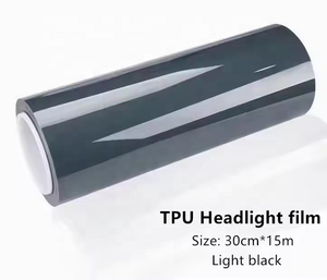 Yशी 0.3*15 मीटर सेल्फ-उपचार गर्मी मरम्मत मोटर वाहन फिल्म किट फोटो गुणवत्ता हल्के धूम्रपान हेडलाइट्स के लिए ब्लैक टिंट विनाइल रैपिंग - Product Image 1