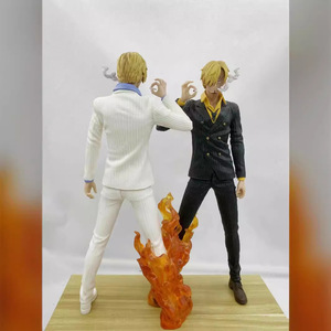 Statuette Anime in Vendita, Modello Sanji Bianco e Nero in PVC, Giocattolo One Piece, Scala 1/60, Funzione Soffiatore d'Aria, Accessorio con Scatola - Product Image 4