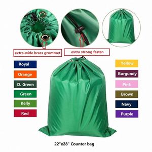 <b>Waterproof</b> Durable Washable Reusable Modern Polyester Laundry <b>Bag</b> with <b>Drawstring</b> Closure for Home Use and Clothing Storage - Product Image 6