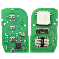 Llave Inteligente Universal ZB46-3 de 3 Botones para Auto, Control Remoto de Entrada sin Llave Serie ZB