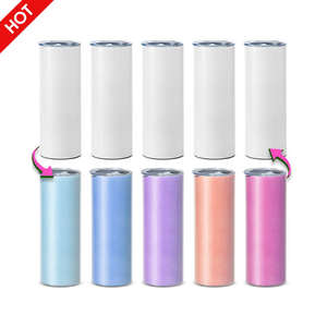 Vasos de sublimación 20 Oz Impresión de transferencia térmica Diyy 20 oz Vaso de sublimación Vaso de botella de acero inoxidable de doble pared - Product Image 1