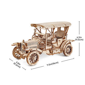 Robotime <span class=keywords><strong>Rokr</strong></span> Assembler Jouets Cadeau 3D Puzzles Pour Adultes MC801 Modèle De Voiture Vintage En <span class=keywords><strong>Bois</strong></span> DIY Artisanat En <span class=keywords><strong>Bois</strong></span> - Product Image 2