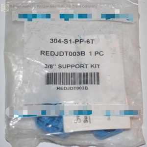 طقم دعم أنابيب 3/8 بوصة 304-s1-pp-6t جديد أصلي جاهز للتسليم، وحدة تحكم مخصصة للبرمجة الآلية الصناعية - Product Image 1