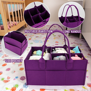 Baby Gift Flt Diaper Storage <strong>Bag</strong> Safe Felt Diaper Caddy Organizer Mummy <strong>Nappy</strong> <strong>Organiser</strong> - Product Image 3