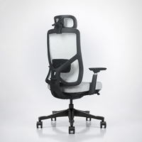 Nouvelle Chaise de Bureau Commerciale Ergonomique Moderne Ultra Confortable avec Soutien Lombaire, Pivotante, en Maille, Inclinable et Réglable pour Conférence et Travail