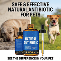 Gouttes liquides antibiotiques personnalisées OEM/ODM pour chiens et chats – Soutien cutané, pelliculaire et digestif pour la santé des animaux de compagnie