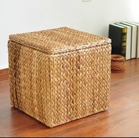 Grand panier en bois recouvert d'herbe de mer avec boîte de rangement en herbe de lafite de qualité supérieure, certifié, vente en gros d'usine