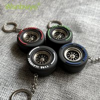 Porte-clés pneu personnalisé roues Llaveros voiture automobile course formule Miniature accessoire décoration cadeau pneu forme ensemble porte-clés