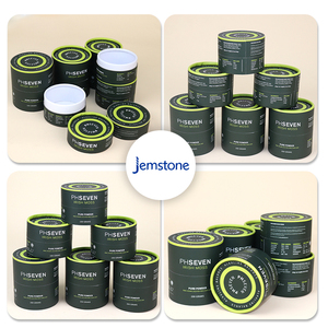 ขวดกระดาษแข็งแบบผงดันทรงกันน้ำบรรจุภัณฑ์แบบหลอดกระดาษคราฟท์สุดหรูกำหนดได้เอง - Product Image 4