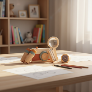 Kit de jeu d'aventure en bois Montessori pour les enfants de 2 à 4 ans - Jouets éducatifs d'extérieur pour les tout-petits, apprentissage précoce, ensemble de découverte de la <span class=keywords><strong>nature</strong></span> - Product Image 4