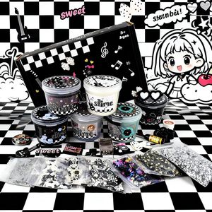 Set Completo para Hacer Slime, Degradado Monocromático, Texturas Suaves, Esponjosas y Brillantes, Aditivos Creativos, Juguete de Regalo para Niños Mayores - Product Image 3