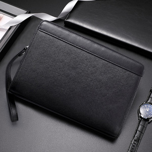 Borsa a Mano in Pelle per <span class=keywords><strong>Uomo</strong></span> Personalizzata OEM, <span class=keywords><strong>Pochette</strong></span> da Polso con Chiusura, Logo Personalizzato, Grande Borsa da <span class=keywords><strong>Uomo</strong></span> - Product Image 2