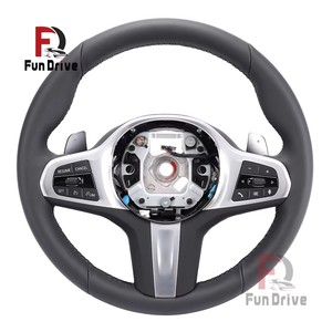 Volante Deportivo de Cuero M Sport para <span class=keywords><strong>BMW</strong></span> F20 F22 F30 F32 F10 F15 F16 X5 X6, Estilo Racing CS, <span class=keywords><strong>Precio</strong></span> de Fábrica al Por Mayor - Product Image 2