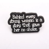 Pin de esmalte sarcástico de humor negro en inglés, insignias llamativas con frases picantes, accesorios