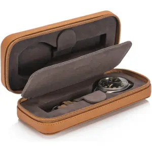 Top Sponsor List wholesale Modern Leather Watch Case for men Watch Travel Case Storage Organizer & Display Watch accessory