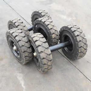 Linquan bộ hoàn chỉnh của đường hầm Khai Quật Xe đẩy lốp Rắn cao su khí nén bánh xe cho đường hầm xây dựng - Product Image 2