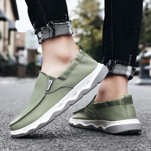 Bottes de pêcheur confortables à enfiler pour homme, chaussures basses et décontractées en toile de couleur unie, vente en gros, - Product Image 6