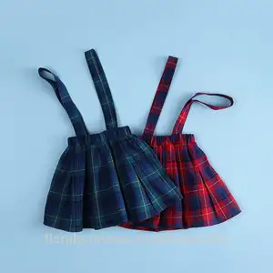 Toddler Baby Girl Plaid Skirt Checked Princess Suspend Summer New Arrival Infant Clothes