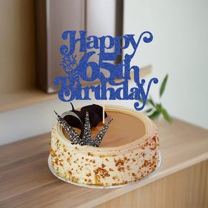 1 Pieza Decoración para Pastel de <span class=keywords><strong>Feliz</strong></span> <span class=keywords><strong>Cumpleaños</strong></span> Número <span class=keywords><strong>65</strong></span> con Purpurina, Adorno para Pastel de <span class=keywords><strong>Feliz</strong></span> <span class=keywords><strong>Cumpleaños</strong></span>, ¡Saludemos a los <span class=keywords><strong>65</strong></span> Años!, para Decoración de Fiesta de Aniversario de Bodas - Product Image 4