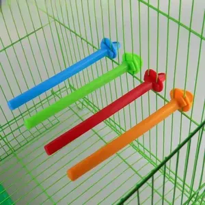 1 pezzo supporto per posatoio per gabbia per uccelli in plastica per fringuello canarino pappagallino gabbia piattaforma per uccelli in plastica