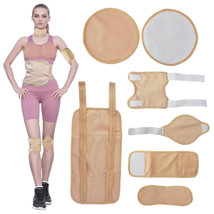 Kit de envoltura de aceite de ricino reutilizable Cinturón de masaje para el cuerpo-para aplicación de cuello abdominal y tiroideo - Product Image 3
