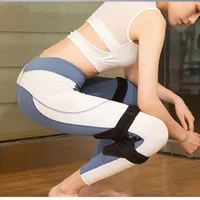 Genouillères de sport rouges élastiques avec support pour les coudes, force de rebond puissante, protection du genou, réduit les douleurs