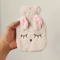 Bouillotte Hiver Chaude à Housse Douce Lapin Dessin Animé pour Thérapie et Soulagement