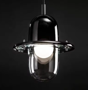 โคมไฟระย้า LED สีดำใสในร่มโคมไฟระย้าดีไซน์ทันสมัย - Product Image 2