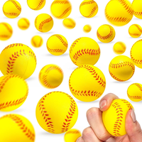JITENG Mini Pelota Antiestrés de Softbol, Pelota de Espuma para Apretar, Juguete Deportivo para Aliviar el Estrés y la Ansiedad, Recompensa para la Escuela o Carnaval
