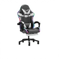 Chaise de Gaming Ergonomique en Cuir PU Réglable la Plus Vendue, Confortable, Pivotante, Inclinable Manuellement, avec Mousse à Mémoire de Forme et 3 vérins à gaz