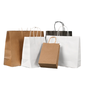 Bolsa de Papel Kraft Personalizada al por Mayor para Empaque de Joyería, Logotipo Impreso, Regalos, Impresión Flexográfica, Promoción - Product Image 1