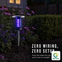 Lampe Solaire Anti-Moustiques de Jardin 16cm Étanche IP65 de Haute Qualité, Vente en Gros Directe Usine