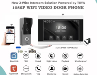 Interphone vidéo intelligent AI pour villa, système d'interphone vidéo Wi-Fi, sonnette connectée 2 fils, communication bidirectionnelle, déverrouillage