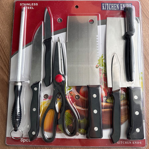 Ensemble <span class=keywords><strong>de</strong></span> 8 couteaux <span class=keywords><strong>de</strong></span> <span class=keywords><strong>chef</strong></span>/fruits/cuisine/viande en acier inoxydable PP, à lame droite, lames polies, design durable, direct usine - Product Image 6