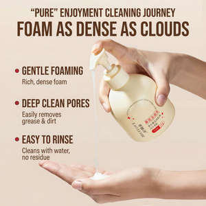 Nettoyant moussant pour le <span class=keywords><strong>visage</strong></span> à base d'acides aminés, hydratant, doux, pour le contrôle quotidien de l'acné, nettoyage en profondeur, marque privée - Product Image 6