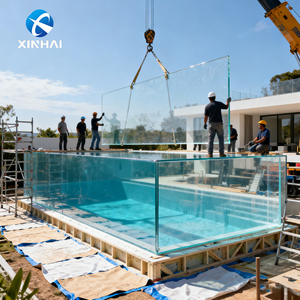 Paneles de Piso Acrílicos de 80 mm para <span class=keywords><strong>Piscina</strong></span> Infinita, Lámina Acrílica Transparente Gruesa - Product Image 4