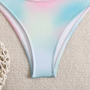 ชุดบิกินี่แบบ Bandeau สำหรับผู้หญิง ดีไซน์เนอร์ 2 ชิ้น ลายเรียบ แห้งเร็ว - Product Image 4