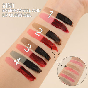ลิปสติกแบบ 2 in 1 หัวคู่ 4 สี กันน้ำ ติดทนนาน ลอกออกได้ แบรนด์ส่วนตัว สีธรรมชาติ กันเหงื่อ ลอกออกได้ ใช้ได้กับคิ้ว - Product Image 2
