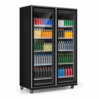 Équipement de réfrigération commerciale, vitrine à vin, réfrigérateur vertical personnalisé pour supermarché, mini-réfrigérateur à porte vitrée, refroidisseur de boissons