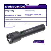 Lampe torche anti-explosion IP65 étanche rechargeable par USB 2000LM super lumineuse 1000M+ longue portée avec zoom tactique à mise au point réglable