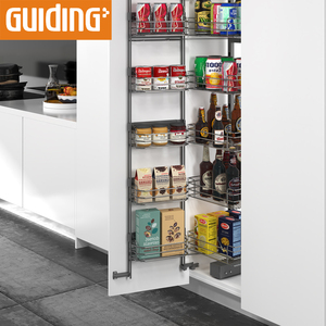 Pull Out Kitchen Wire Basket Drawer Soft Closing Sliding Pantry Corner Tall Unit Carousel wing Out Larder Basket - Product Image 4