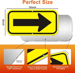 Segnali Stradali Personalizzabili in Alluminio per Uso Esterno, Cartelli <span class=keywords><strong>di</strong></span> <span class=keywords><strong>Stop</strong></span>, Segnaletica Direzionale con Pellicola Riflettente Stampata UV - Product Image 1