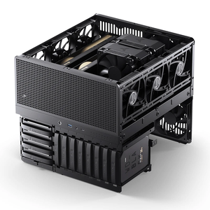 JONSBO N5 Carcasa de Torre Media de Chasis de Aluminio, Carcasa de 12 HDD Bay Dual de 120mm, Ventiladores AFX PSU 1U, USB, <span class=keywords><strong>PC</strong></span>, Acrílico, ATX, 1 Unidad - Product Image 4