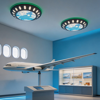 Luminaires Modulaires LED en Fer Personnalisables pour Musées Scientifiques Modernes, Salles d'Exploration Spatiale, Salles VR, Arcades et Centres Commerciaux