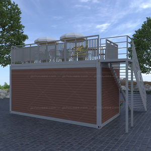 สองชั้นห้องนอนที่ทันสมัยเคลื่อนย้ายได้สำหรับที่อยู่อาศัยแบบพกพาน้ำหนักเบาเหล็ก prefab วิลล่าล้มลงการประชุมเชิงปฏิบัติการโรงเรียนห้างสรรพสินค้า - Product Image 4