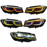 Ensemble de phares LED complets TR pour BMW Série 3 G20 G28 M3 G80 2019-2022, modifiés, jaune ambre, blanc, DRL, feux avant