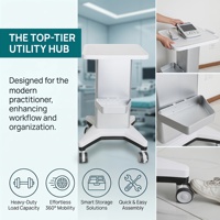 Chariot de beauté mobile Vantage-rank, support roulant, rangement, organisation, support multifonctionnel, chariot robuste pour salon et spa