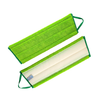 Vente en gros de serpillères en microfibre torsadées trapézoïdales réutilisables personnalisées, lavables, séchage rapide, serpillère plate, chiffon de nettoyage pour le sol